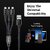 Xeanco Mutipurpose 3 in 1 USB Cable, 3.4 Amp Fast Charging for Android, iOS and Type C Devices