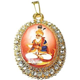                       24 ct Gold Plated Khwaja Ji Peer Locket With Golden Chain                                              