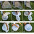 Silver Shine Mosquito Net Green And Green  Foldable Double Bed Net King Size