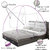 Silver Shine Mosquito Net Green And Green  Foldable Double Bed Net King Size