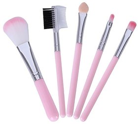 Makeup Brushes Kit (Pack of 5 item) Lip Brush,Highlighter Brush,Foundation Brush,Eye Shadow Brush,Eyebrow Brush
