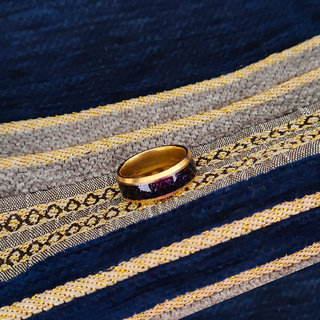                      M Men Style Latest Spinner Wedding Rings Multi  Stainless Steel Round  Ring For Men & Boys                                              