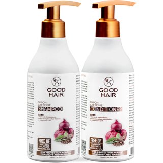                       Good Hair Onion Caffeine Shampoo  Conditioner Combo Pack                                              