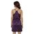 Nivcy Women Satin V-Neck Nighty Dark Purple