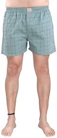 Hence Men's Cotton Printed Boxers/Shorts Blue ( Size :-S)