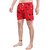 Hence Men's Cotton Printed Boxers/Shorts Red( Size :-S)
