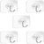 Self Adhesive Wall Hooks for Hanging 10KG Transparent Adhesive Hooks for Wall ( Pack of 5)