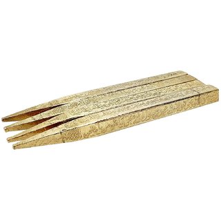                       KESAR ZEMS Iron Golden Plated Barkati 4 Nails Islamic/Arabic Khill 12.5 Cm For Decorative Showpiece                                              