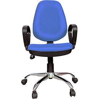                       KDF Mart Chair for Office Work at Home with Back Support Computer Table Adjustable Home Desk Chair for Study (MIS130)                                              