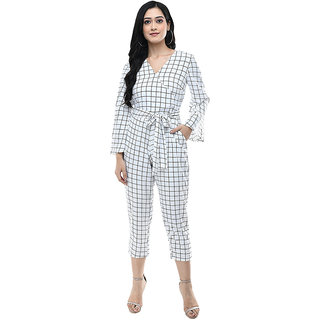 Buy ALISHA FASHION Checkered Women Jumpsuit Online 748 from ShopClues