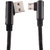 IAIR D16 Black Right Angled Micro USB Charging Cable Nylon Braided 125m Cable 2A Fast Charge  Sync Cable