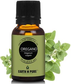 Earth N Pure Oregano Essential Oil 100 Pure 15 Ml (Yellow, 0.5 Fl.Oz)
