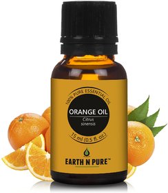 Earth N Pure Orange Essential Oil 100 Pure / 0.5 Fl Oz (15ml)