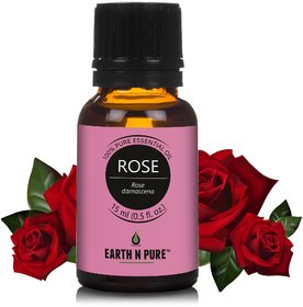 Earth N Pure Rose Essential Oil ( Gulab Oil )  Pure (15 Ml)