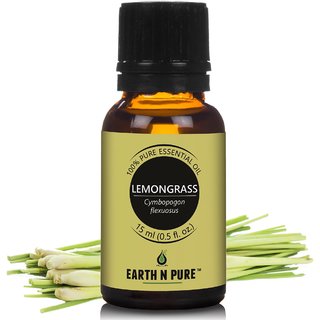 Earth N Pure Lemongrass Essential Oil 100 Pure (15 Ml)