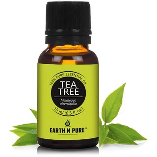 Earth N Pure Tea Tree Essential Oil 100 Pure (15 Ml)