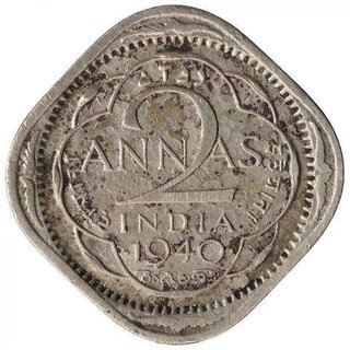                       two anna 1940 bombay mint                                              