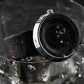 Watches for Men's Round Dial Black Stylish Belt Sports Watch for Boy's Unisex