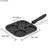 Kitchen4U-High Quality Non-Stick mini uttapam pan with 12 Cavities Appam with SS lid