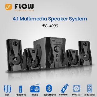 Flow FL- 4003 Bluetooth 4.1 Multimedia Speaker home Theater System .