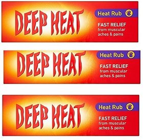 3 X Deep Heat Heat Rub 100g (300g TOTAL) by Deep Heat