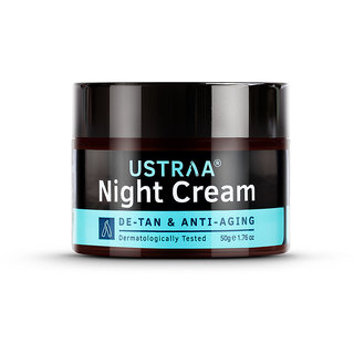                       Ustraa Night Cream - De-tan and Anti-aging - 50g                                              