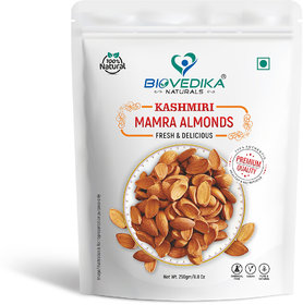 BIOVEDIKA Kashmiri Mamra Almonds  100 Pure  Natural  Mamra Badam Giri