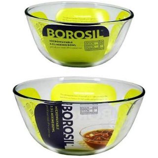 Borosil - Basics Glass Mixing Bowl - Set of 2 (500ml + 900ml) Microwave Safe