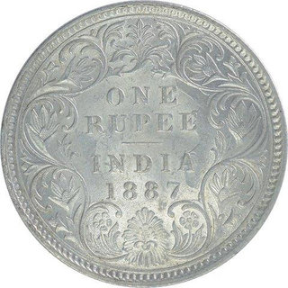                       one rupees 1887                                              