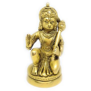 Ashtadhatu Hanuman Ji Idol With Gada In Left Hand In Big Size For Home Temple Pooja Ashtadhatu Hanuman Ji Idol With Gada In Left Hand In Big Size For Home Temple Pooja