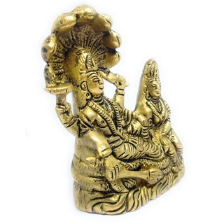                       Ashtadhatu Vishnu Lakshmi With Sheshnag Idol In Big Size For Wealth , Status  Prosperity                                              