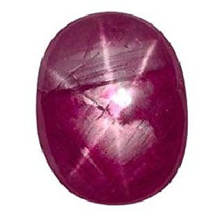                       JAIPUR GEMSTONE-Natural 5.00 Carat Star Ruby Stone Manik Gemstone Certified Gemstone                                              