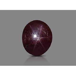                       JAIPUR GEMSTONE-5.25 Carat Natural Six-Rayed Star Original Star Ruby Stone by Lab Certified                                              