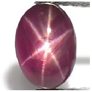                       JAIPUR GEMSTONE-Star Ruby Rashi Ratan Highly Precious Star Ruby Gemstones 5.00 Ratti Unheated Unreated Top Class Quality                                              