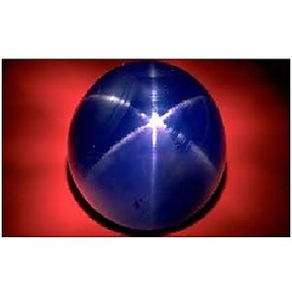                       JAIPUR GEMSTONE-5.25 Ratti Super A+  Star Sapphire Stone Beautiful Blue Color Stone - Six Rays Light                                              