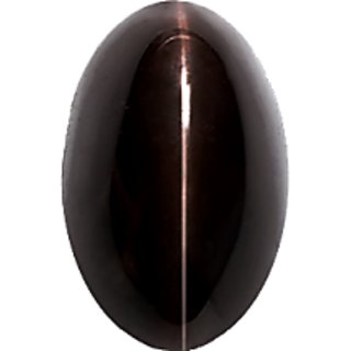                       JAIPUR GEMSTONE-Gemstone 5.50 Ratti Original & Rare Black Cats Eye Stone Original Certified Lehsunia Ketu Loose Gemstone                                              