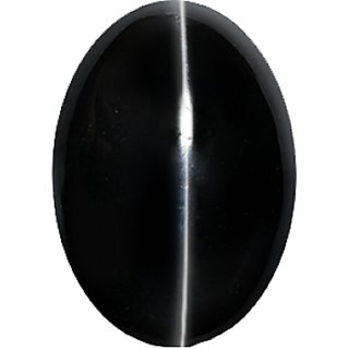 JAIPUR GEMSTONE-Gems 5.50 Carat Black Cats Eye Stone Rare & Black Gemstone for Unisex JAIPUR GEMSTONE-Gems 5.50 Carat Black Cats Eye Stone Rare & Black Gemstone for Unisex