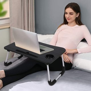 SHIVAM F.  Multi-Purpose Laptop Desk for Study and Reading with Foldable Non-Slip Legs Reading Table