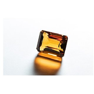                       JAIPUR GEMSTONE-Sunela Stone Original Certified Natural Citrine Success Gemstone for Men and Women                                              