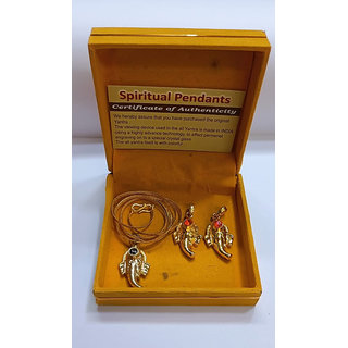                       Jianashi Fashion Shree Ganesh Divya Pendant Brass Unisex Pendant/Locket/Charm Amulet Box 3 Pendant With 1 Chain                                              