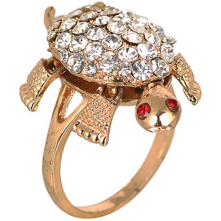                       Jianashi Fashion Turtle Meru Ring For Good Luck Challa Ring and Prosperity - Men  Women Size-22                                              