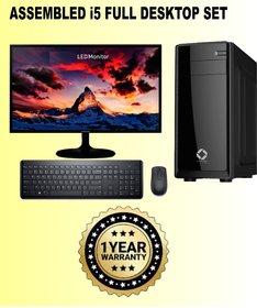 SPOTVIEW Assembled Intel I5, 4th Gen. Complete Computer Set  (15.5 Inches LED Monitor + Keyboard + Mouse + WiFi Adapte