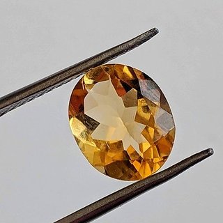 CEYLONMINE-Natural Citrine Sunela 5.25 to 5.5 RATTI Certified Pukhraj Substitute Loose Gemstone for Men and Women CEYLONMINE-Natural Citrine Sunela 5.25 to 5.5 RATTI Certified Pukhraj Substitute Loose Gemstone for Men and Women