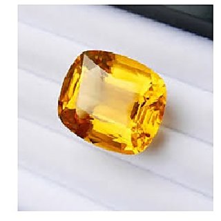                       CEYLONMINE-5.50 ratti Sunela Stone Original Certified Natural Citrine Success Gemstone for Men and Women                                              