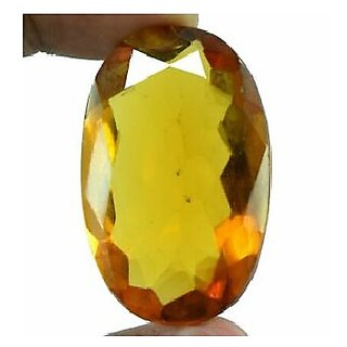 CEYLONMINE-Natural Citrine Sunehla 5.15 to 5.5 RATTI Certified Pukhraj Substitute Loose Gemstone CEYLONMINE-Natural Citrine Sunehla 5.15 to 5.5 RATTI Certified Pukhraj Substitute Loose Gemstone
