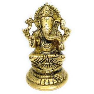                       Ashtadhatu Ganesh Ji Idol In Big Size For Good Luck, Success and Prosperity                                              