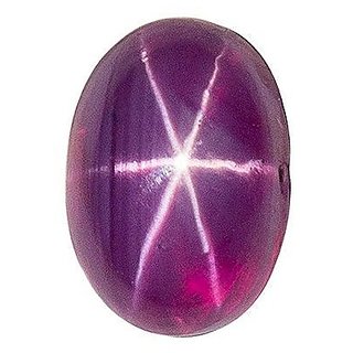 CEYLONMINE-Gemstone 5.25 Carat / 5.5 Ratti Natural & Precious Star Ruby Gemstone Lab Certified CEYLONMINE-Gemstone 5.25 Carat / 5.5 Ratti Natural & Precious Star Ruby Gemstone Lab Certified