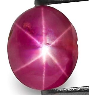                       CEYLONMINE-Gemstone 5.5 Carat / 5.25 Ratti Natural & Precious Star Ruby Gemstone Lab Certified                                              