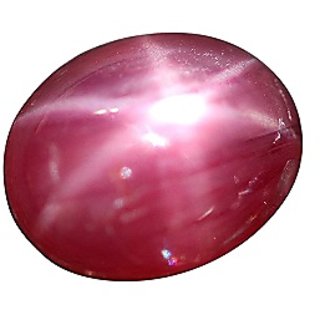                       CEYLONMINE-5.5 Carat Awesome & Natural 5.50 Ratti Star Ruby Stone Original Certified Gemstone                                              