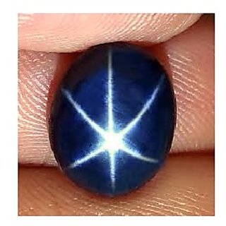                       CEYLONMINE-5.25 Ratti Beautiful & Unique Star Sapphire Stone Premium Star Effect - Six Rays Light                                              